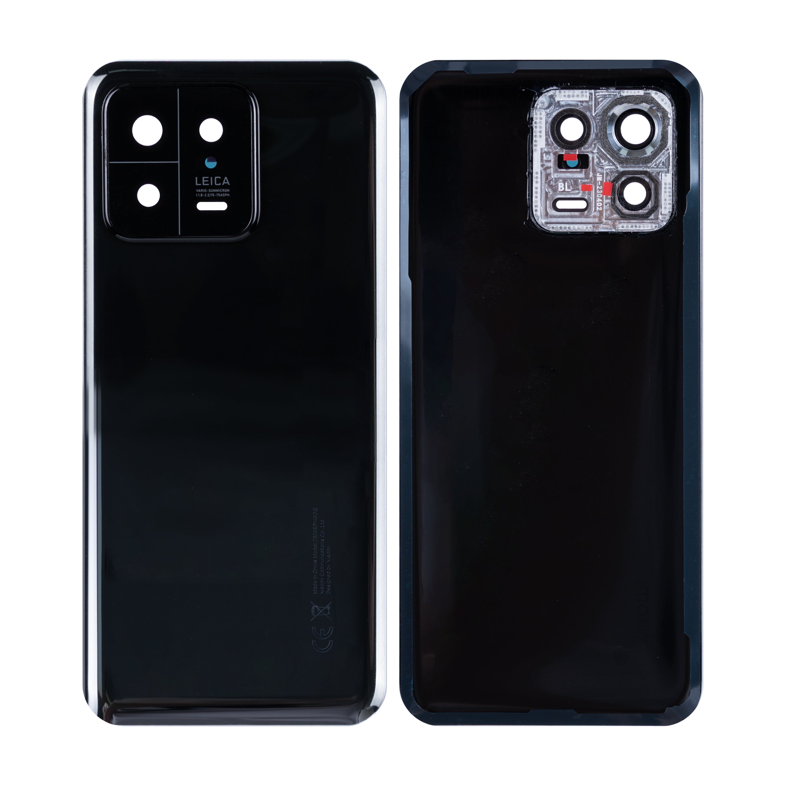 Capa traseira Xiaomi 13 com lente preta OEM