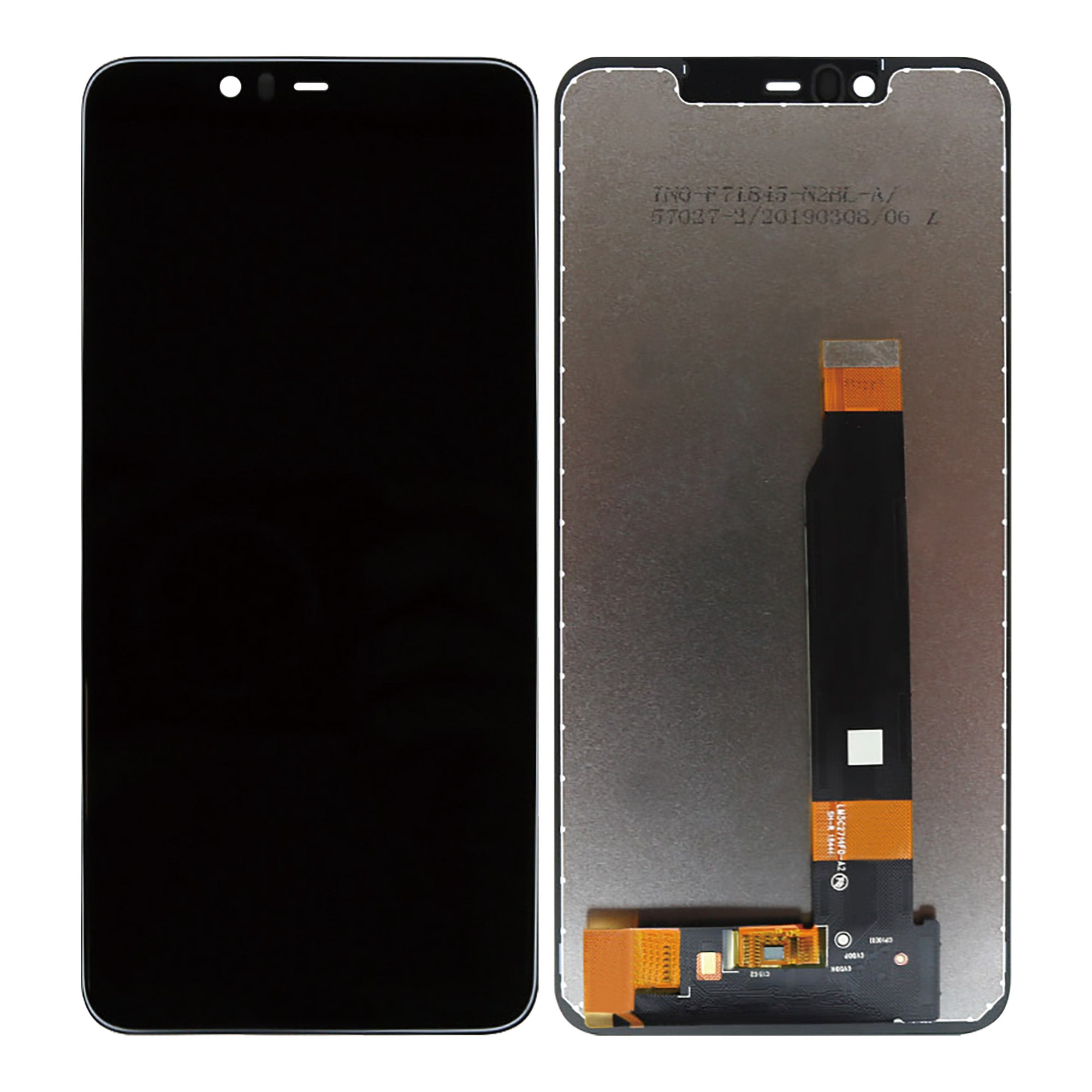 Ecrã e digitalizador Nokia 5.1 Plus (X5) sem moldura, preto, OEM