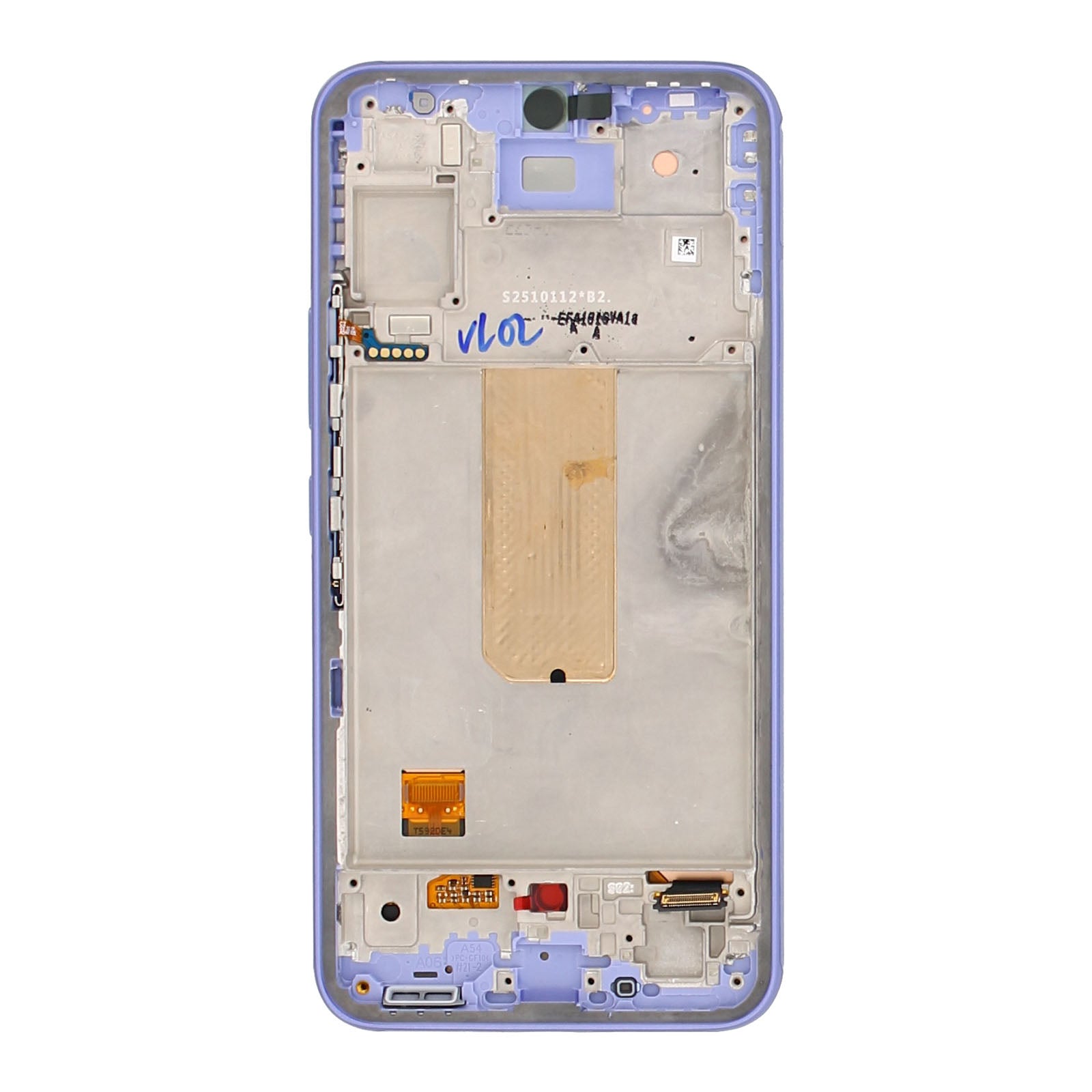 Samsung Galaxy A54 5G A546B Ecrã e digitalizador com moldura Pacote de assistência violeta