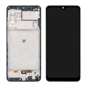 Samsung Galaxy M32 M325F Ecrã e digitalizador com moldura Preto Soft-OLED