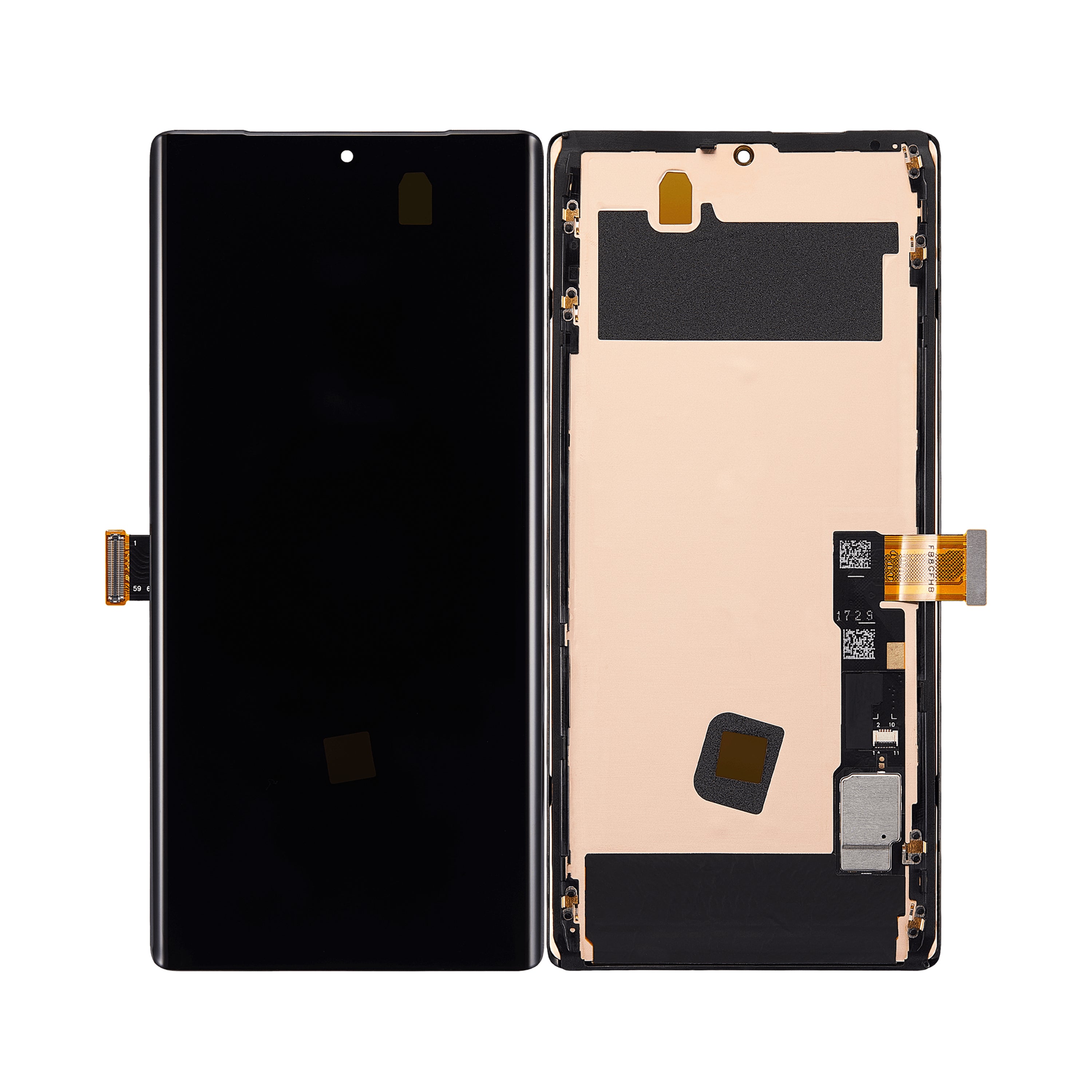 Google Pixel 6 Pro Ecrã e digitalizador com moldura Preto Refurbished