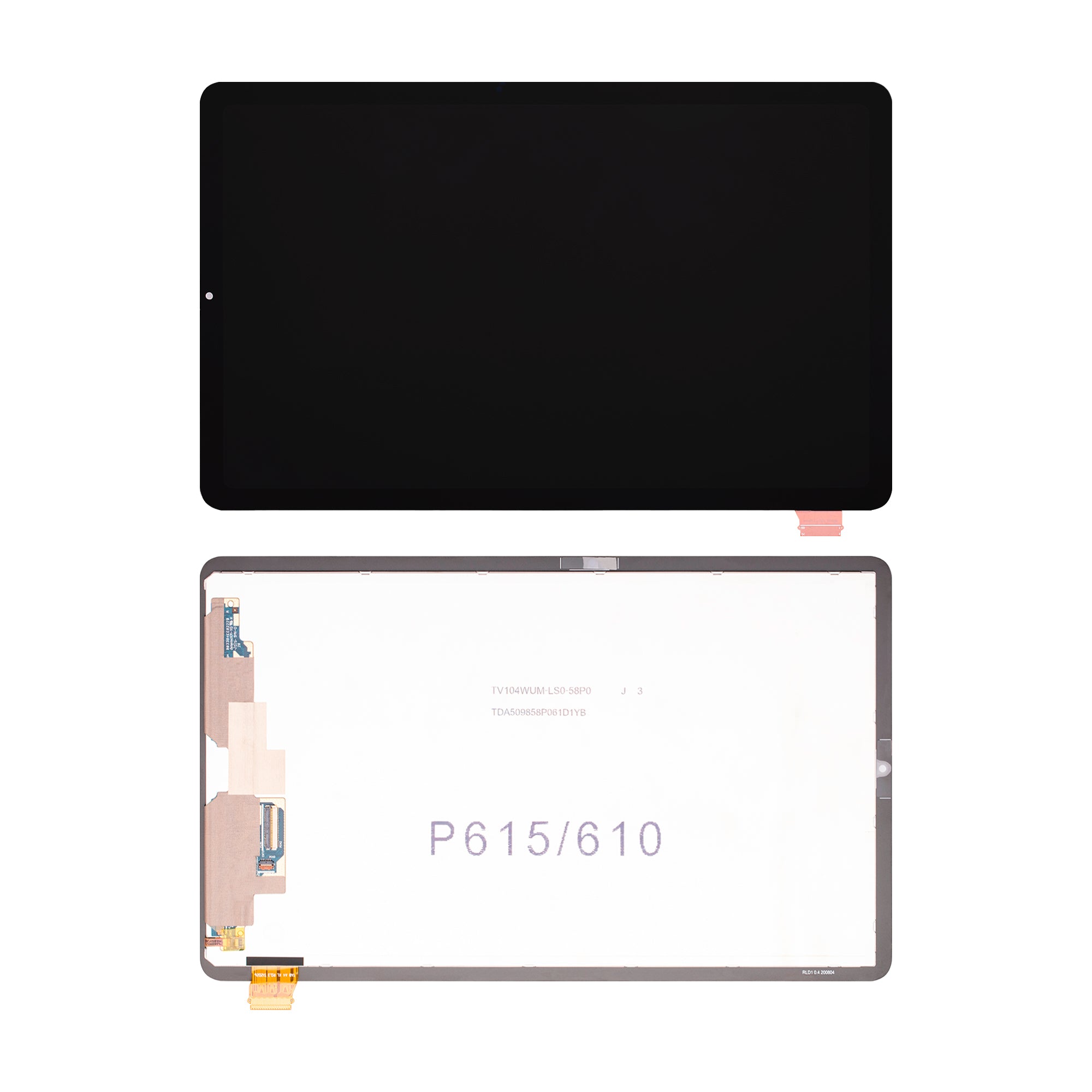 Samsung Galaxy Tab S6 Lite P610, Tab S6 Lite P613 (2022) Ecrã e digitalizador sem moldura Preto OEM