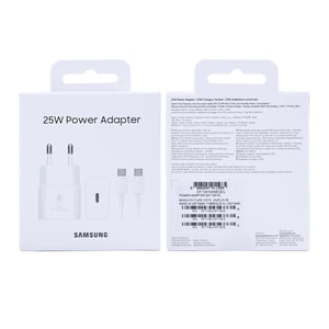 Samsung Power Adapter EP-T2510XWEGEU With USB-C Cable 25W White Original Retail Box