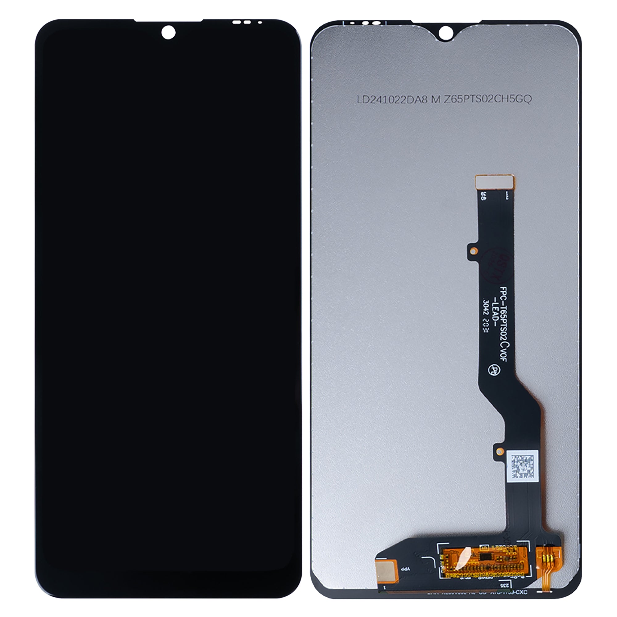 ZTE Blade 20 5G Ecrã e digitalizador sem moldura Preto OEM