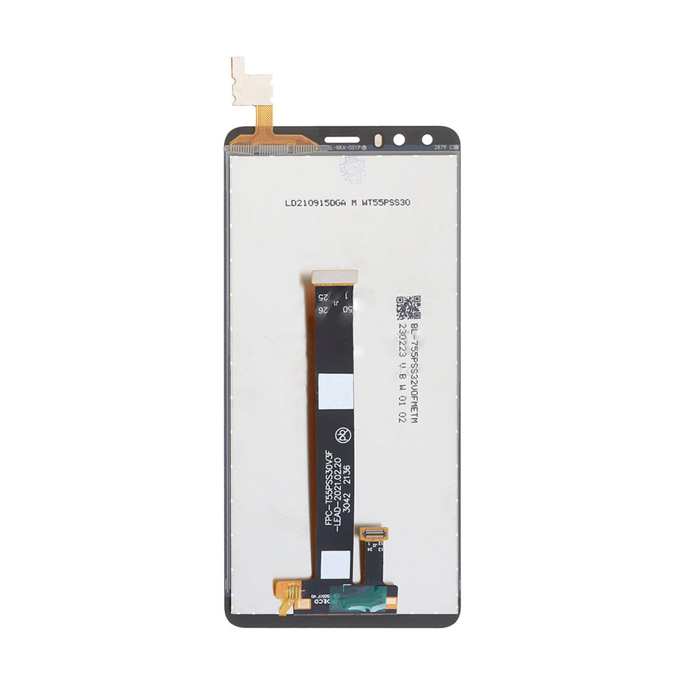 Ecrã e digitalizador Nokia C01 Plus sem moldura, preto, OEM