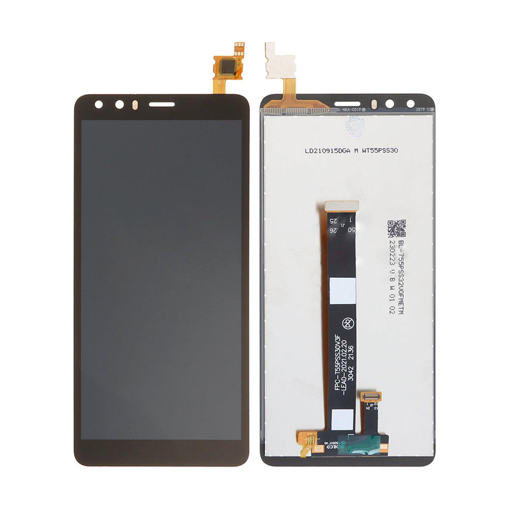 Ecrã e digitalizador Nokia C01 Plus sem moldura, preto, OEM