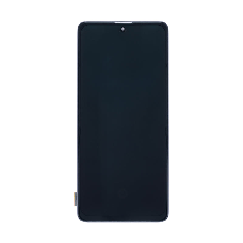 Samsung Galaxy A71 A715F Ecrã e digitalizador com moldura Preto Soft-OLED