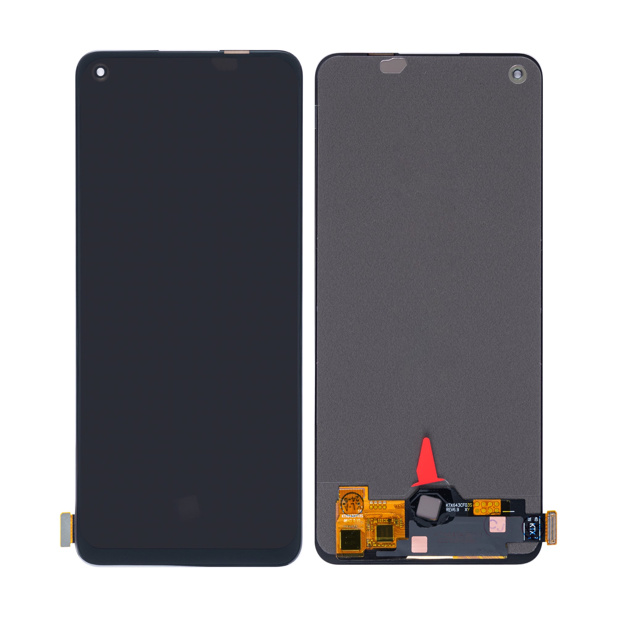 Oppo Reno 8 5G Ecrã e digitalizador sem moldura Preto OEM