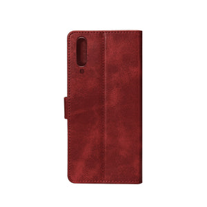 Estante de livros Rixus para Samsung Galaxy A50 Vermelho escuro