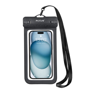 Bolsa para telemóvel à prova de água Rixus RXBG15 Splash Preto