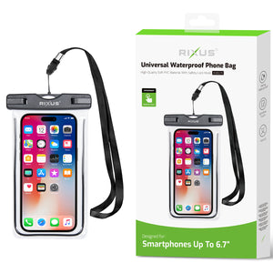 Bolsa para telemóvel flutuante à prova de água Rixus RXBG19 Preto