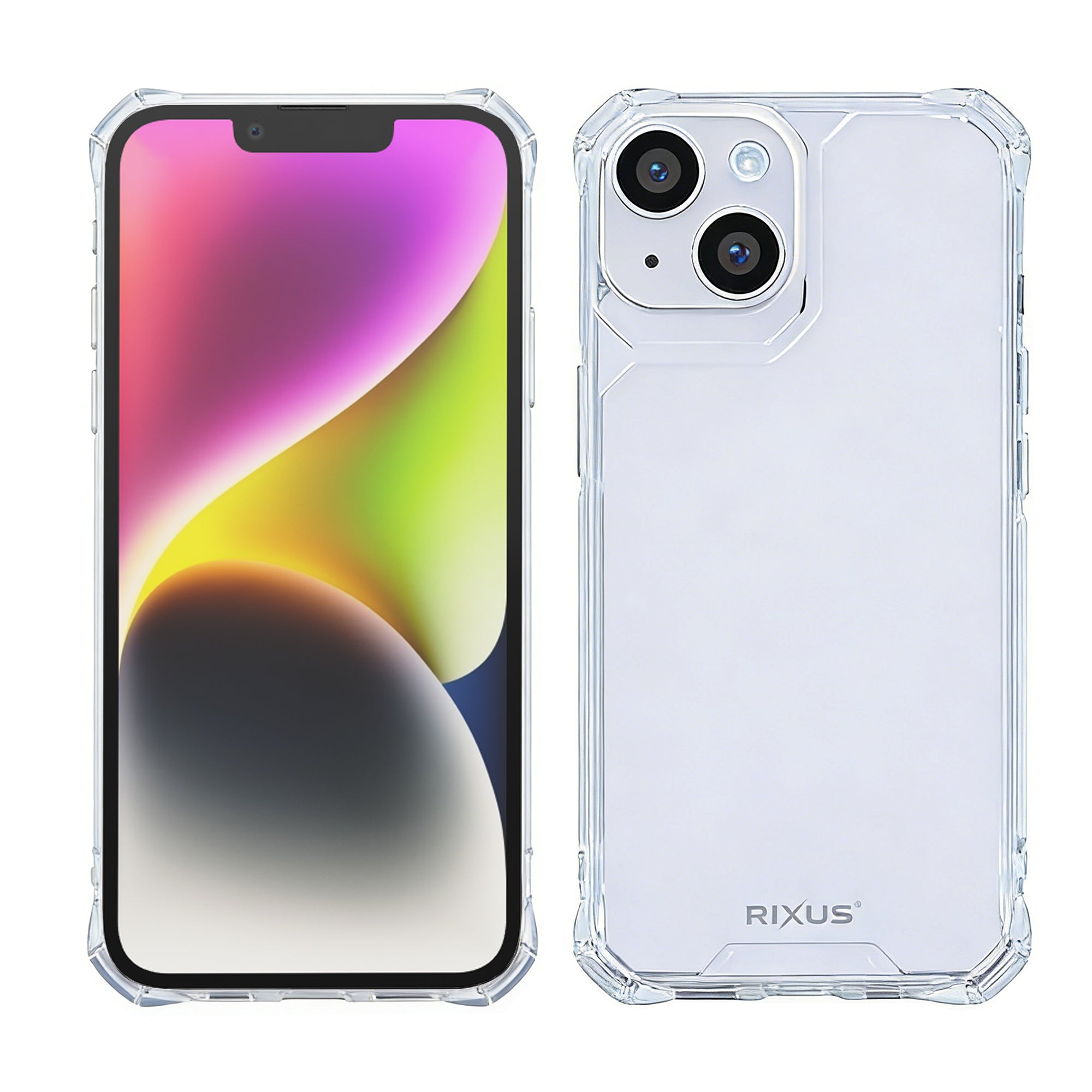 Capa anti-choque Rixus Armor-X For Apple iPhone 14 Plus Transparente