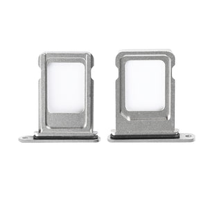 For Apple iPhone 15 Pro, 15 Pro Max Suporte para cartão SIM Titânio Branco Puxado