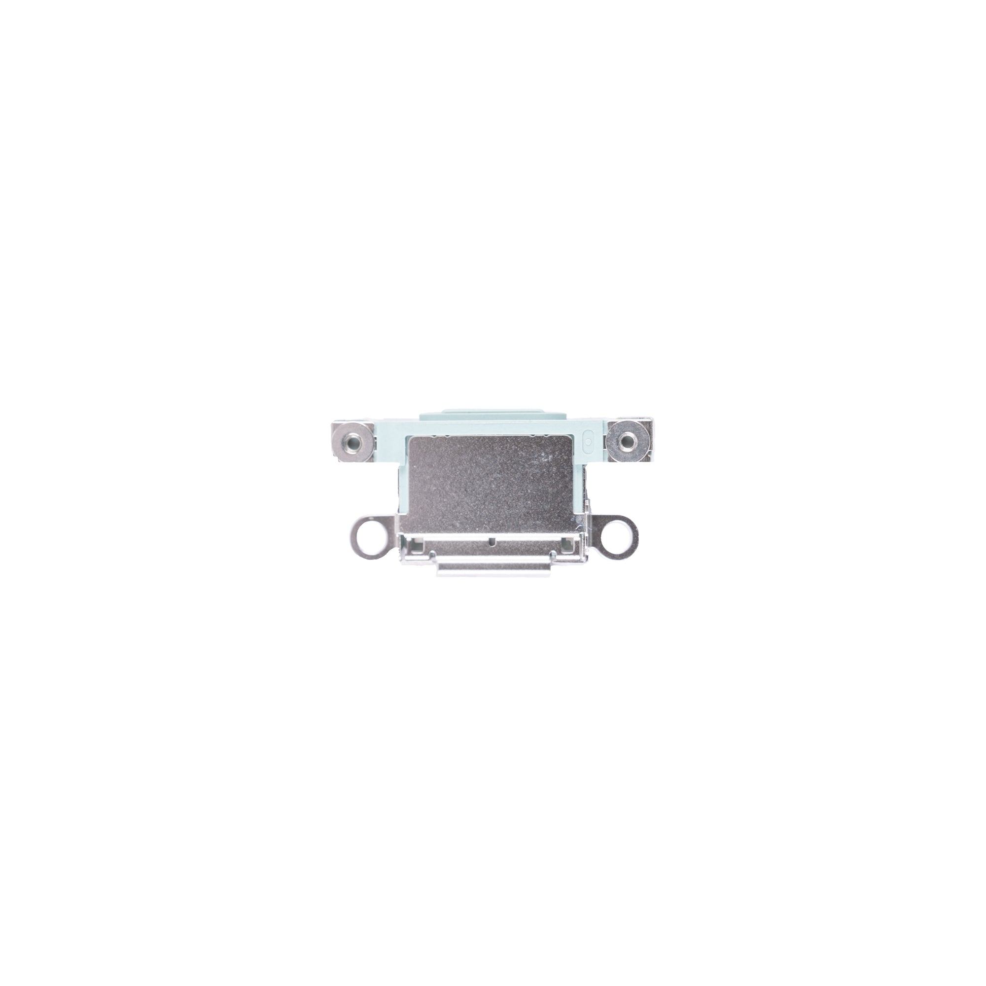 For Apple iPhone 15, 15 Plus Porta de carregamento do sistema verde puxada