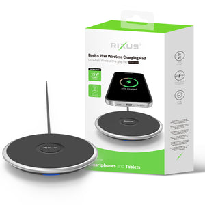 Base de carregamento sem fios Rixus RXWC23R Basics 15W Preto