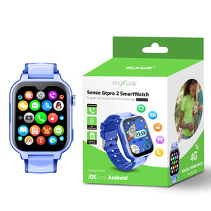 Rixus RXSW23B Sense Gtpro 2 SmartWatch com GPS e função de cartão SIM Azul