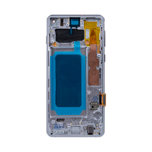 Samsung Galaxy S10 G973F Ecrã e digitalizador com moldura Prisma Branco Refurbished