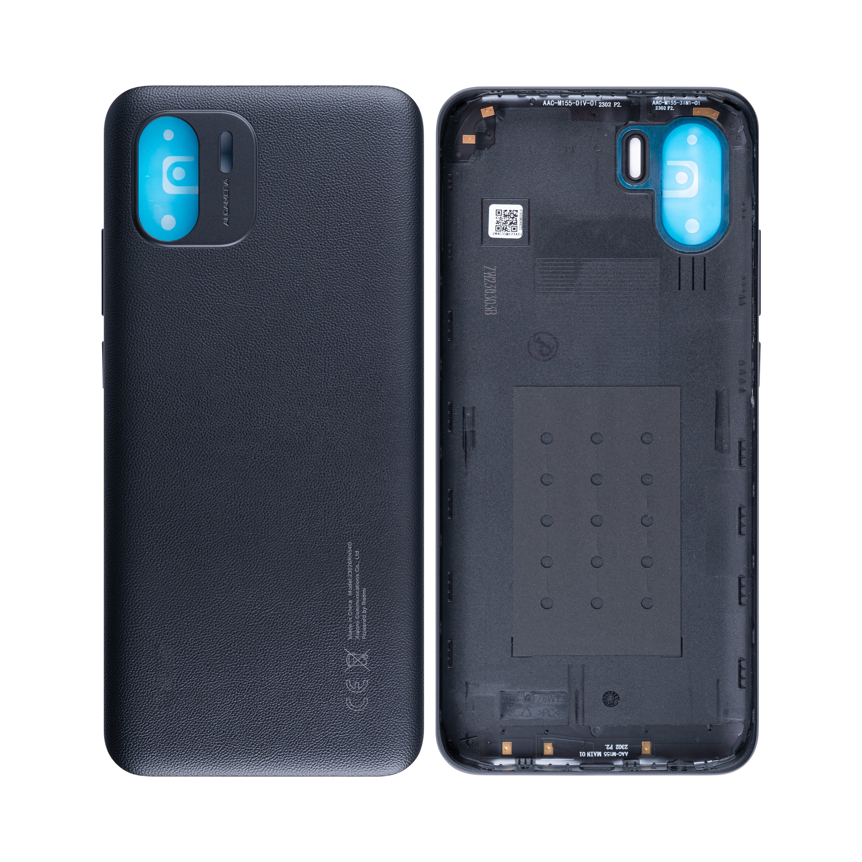 Capa traseira Xiaomi Redmi A1 sem lente preta OEM