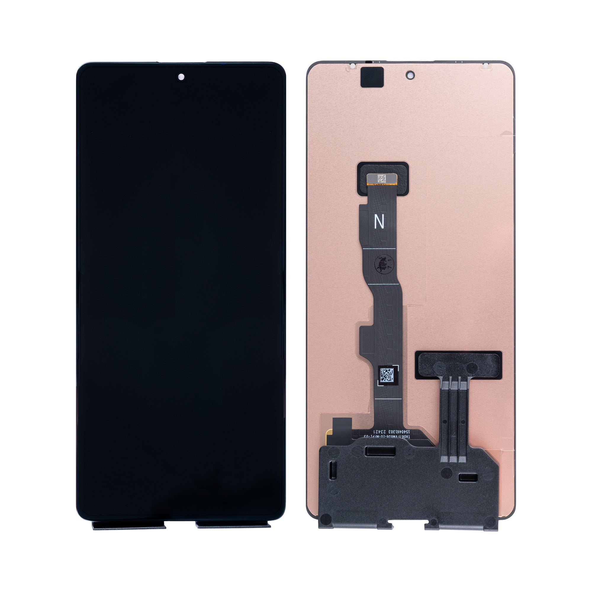 Motorola Edge (2021) Ecrã e digitalizador sem moldura preto OEM