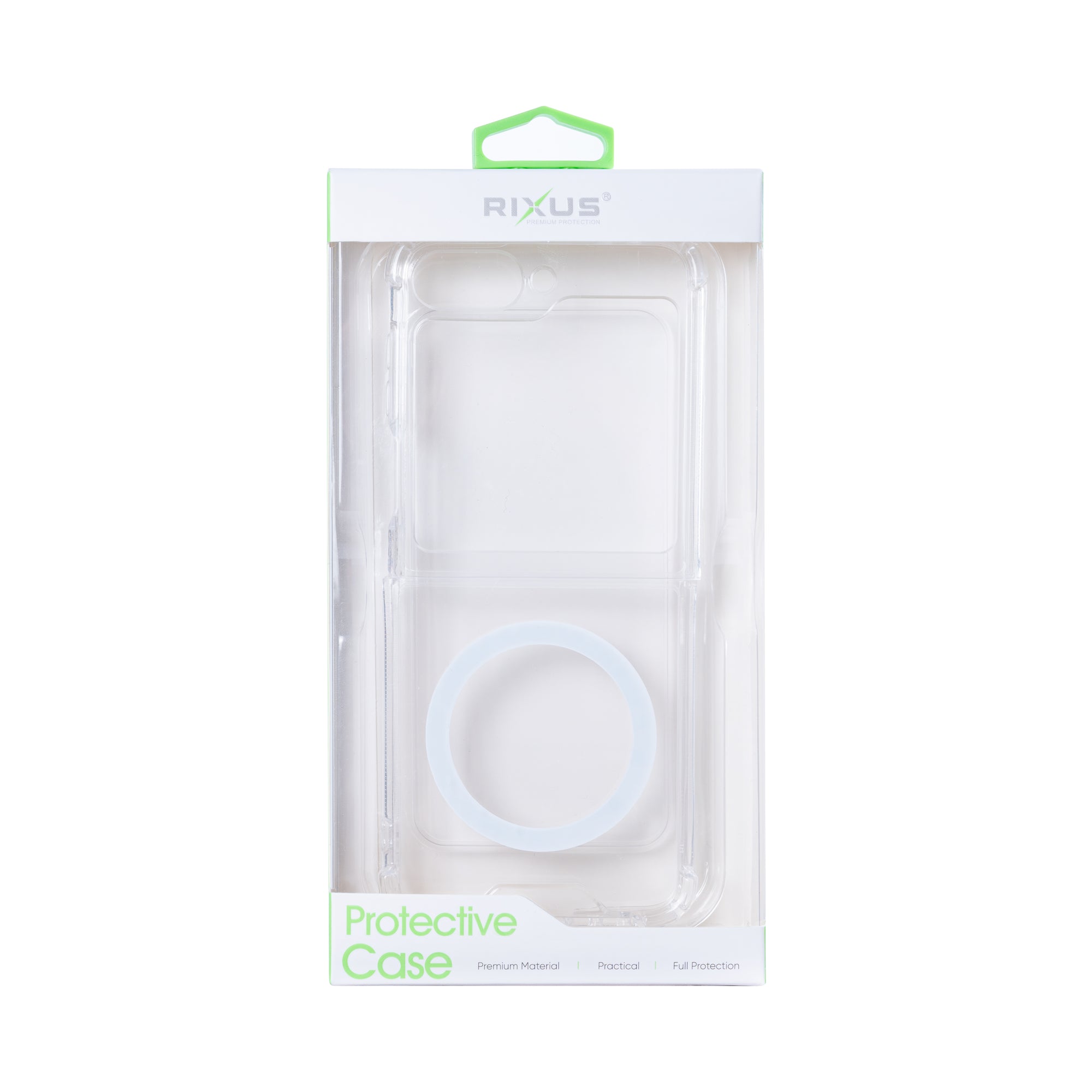 Rixus Anti-Burst Case With MagSafe Compatible For Samsung Galaxy Z Flip6 Transparent