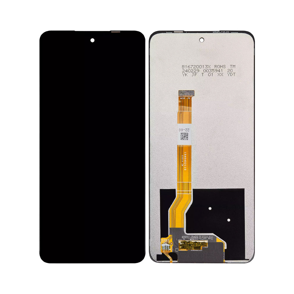 Ecrã e digitalizador Oppo K11x sem moldura, preto, OEM