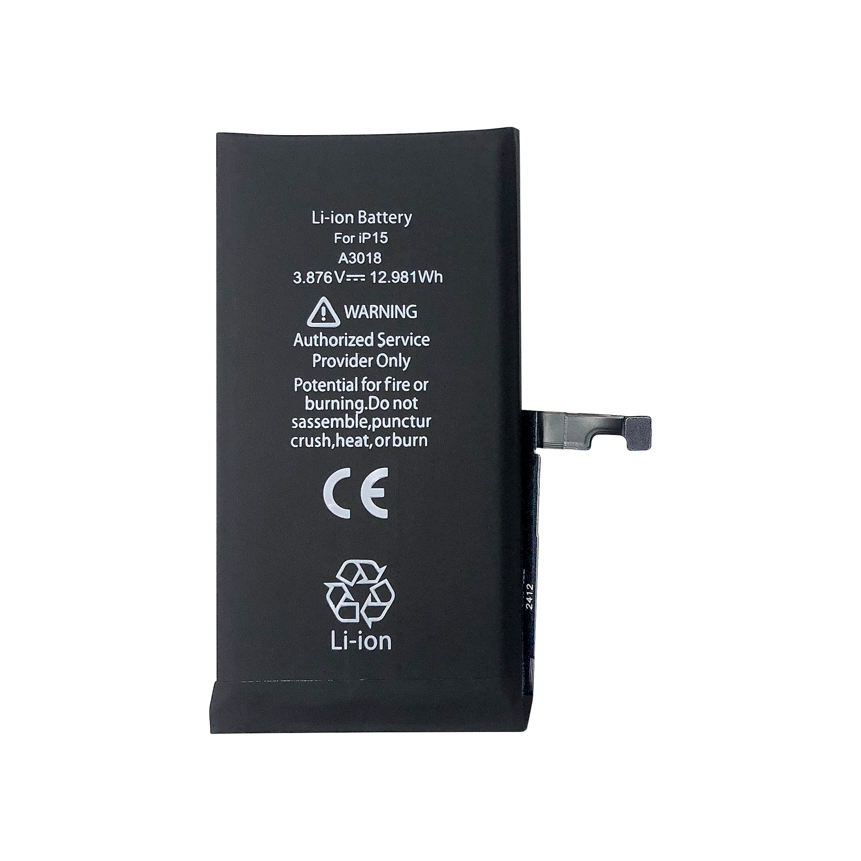 For Apple bateria For Apple 15 com chip TI OEM