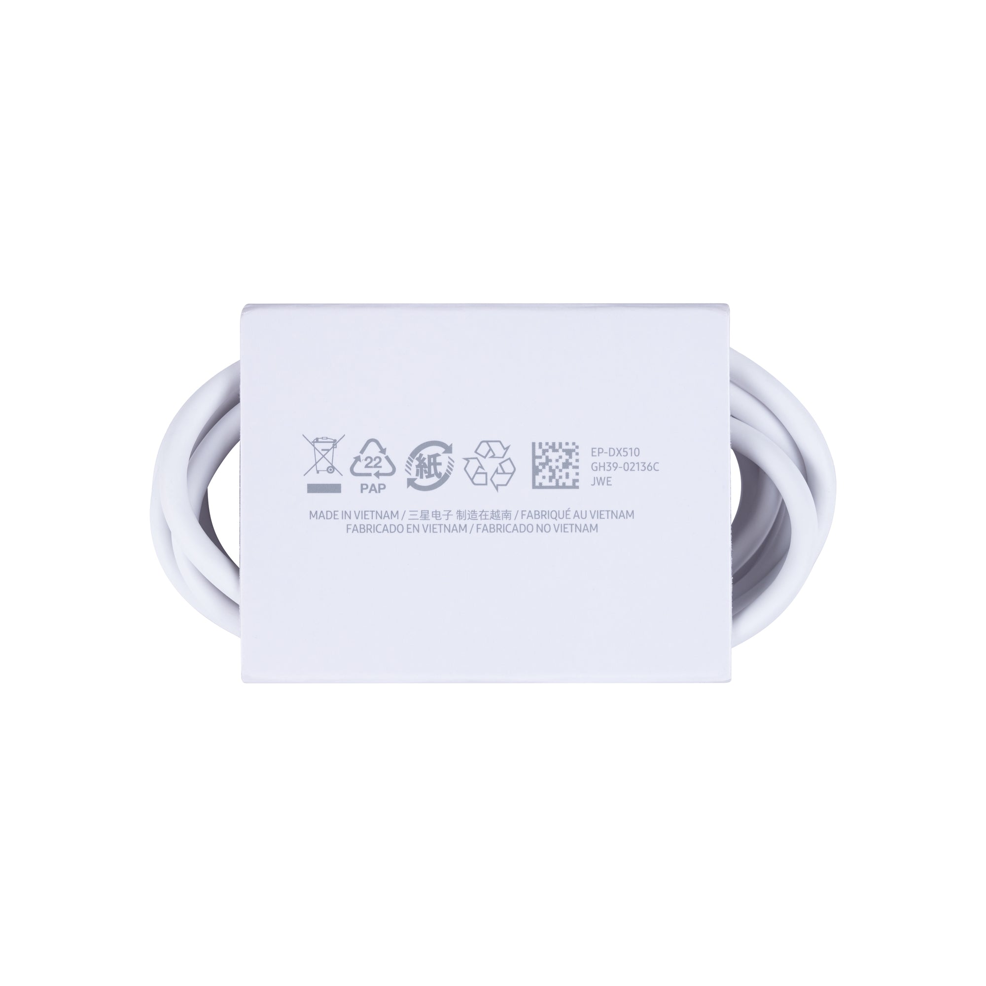 Samsung EP-DX510JWE USB-C To USBC Data Cable 180cm 5A White Original Bulk