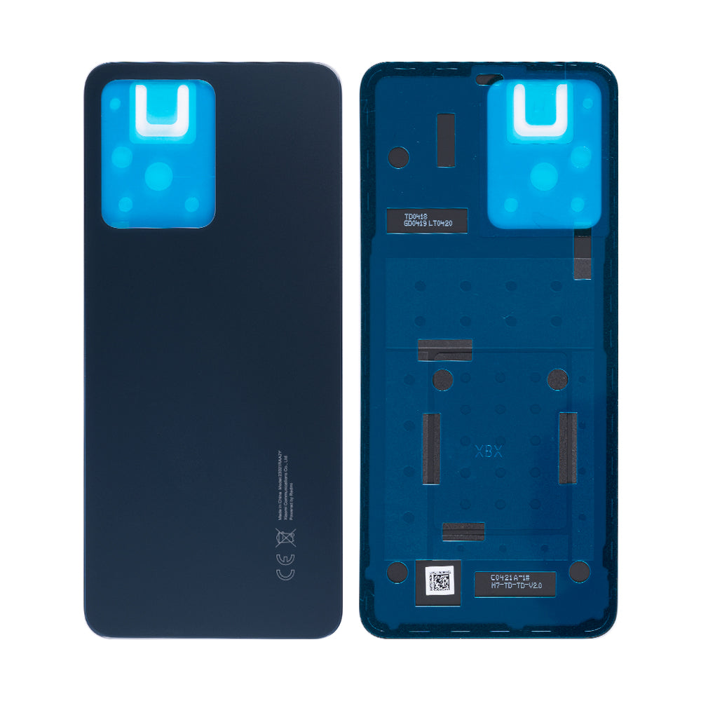 Capa traseira para Xiaomi Redmi Note 12 4G com lente cinza ônix OEM