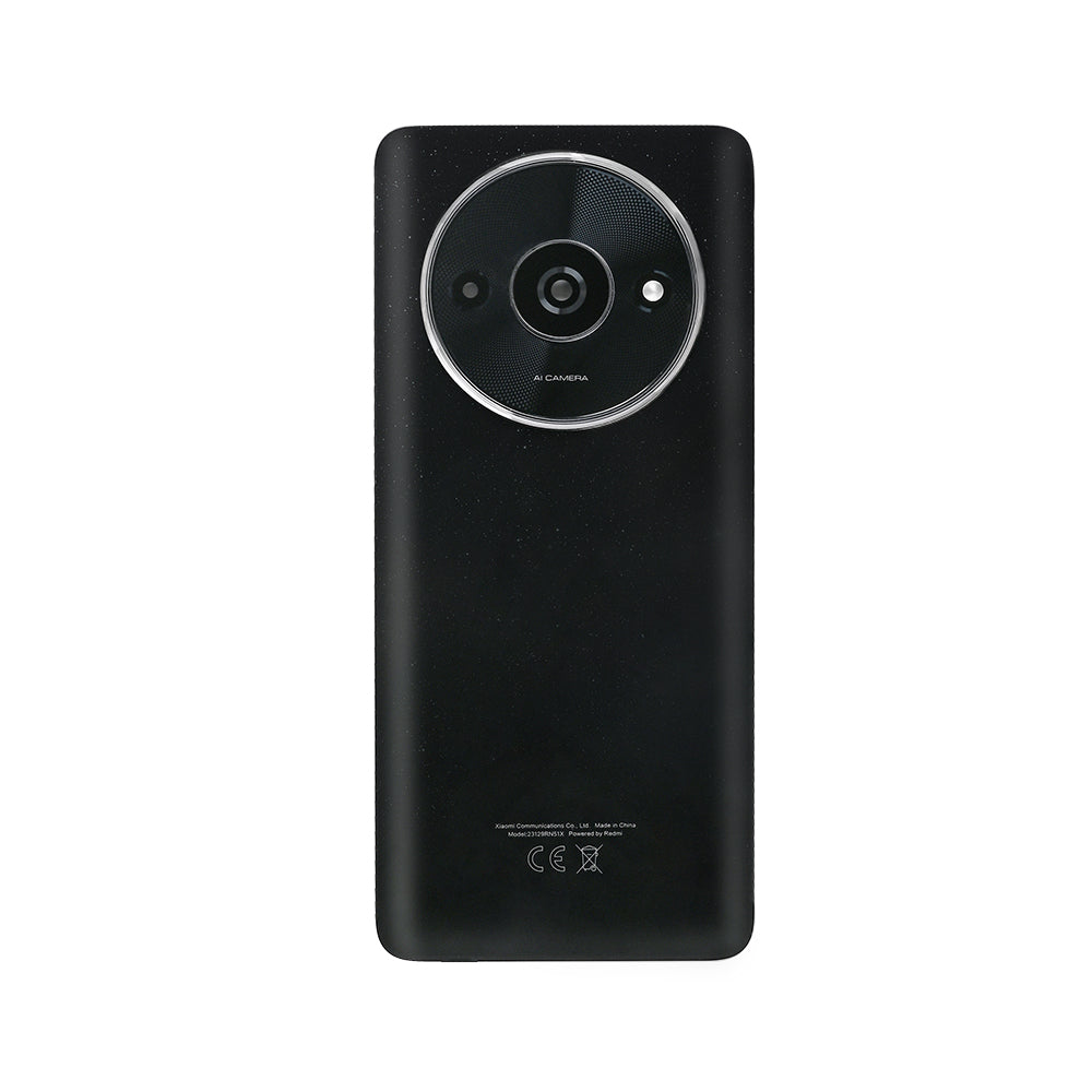 Capa traseira Xiaomi Redmi A3 com lente Preto Meia-Noite OEM