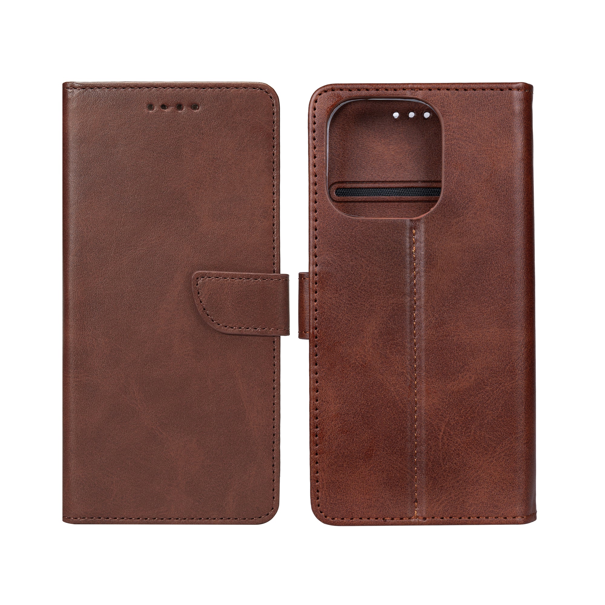 Estante Rixus For Apple iPhone 16 Pro Castanho