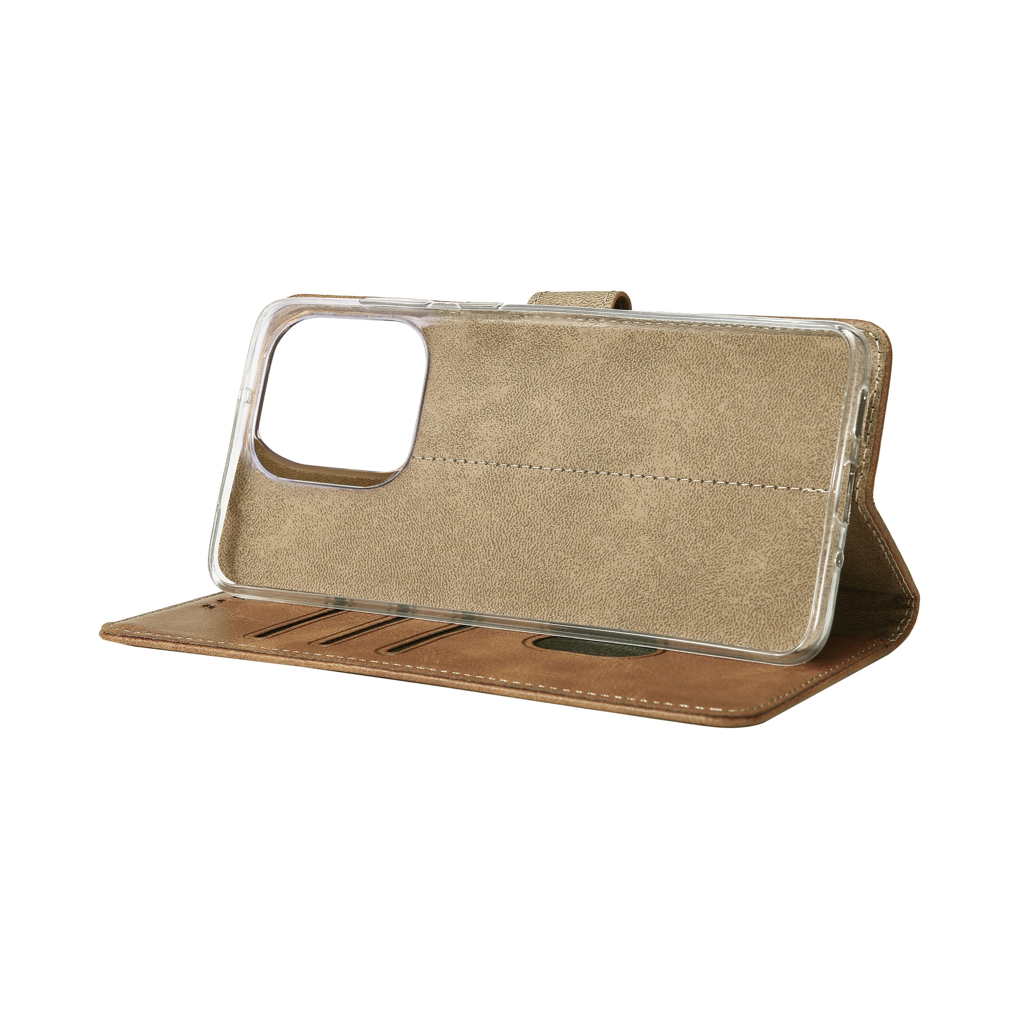 Estante de livros Rixus For Apple iPhone 16 Pro Max Castanho claro