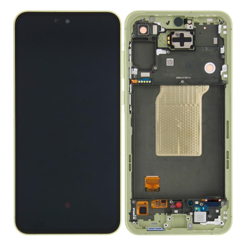 Samsung Galaxy A55 A556B Ecrã e digitalizador com moldura Lemon pré-montado