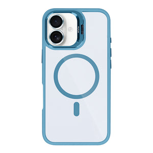 Rixus Classic 03 Case With MagSafe Compatible For Apple iPhone 16 Light Blue