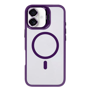 Rixus Classic 03 Case With MagSafe Compatible For Apple iPhone 16 Deep Purple
