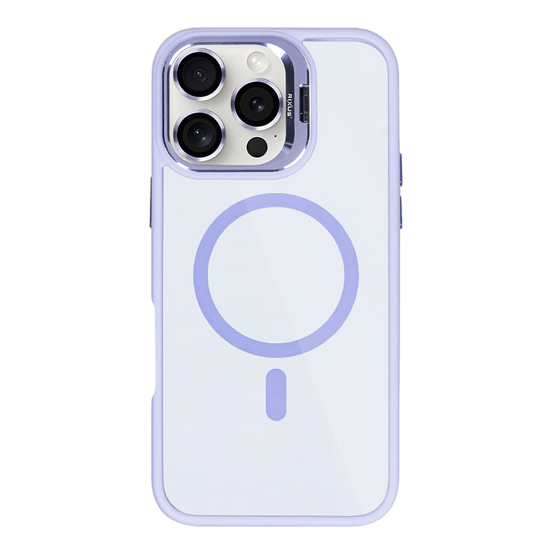 Rixus Classic 03 Case With MagSafe Compatible For Apple iPhone 16 Pro Max Light Purple