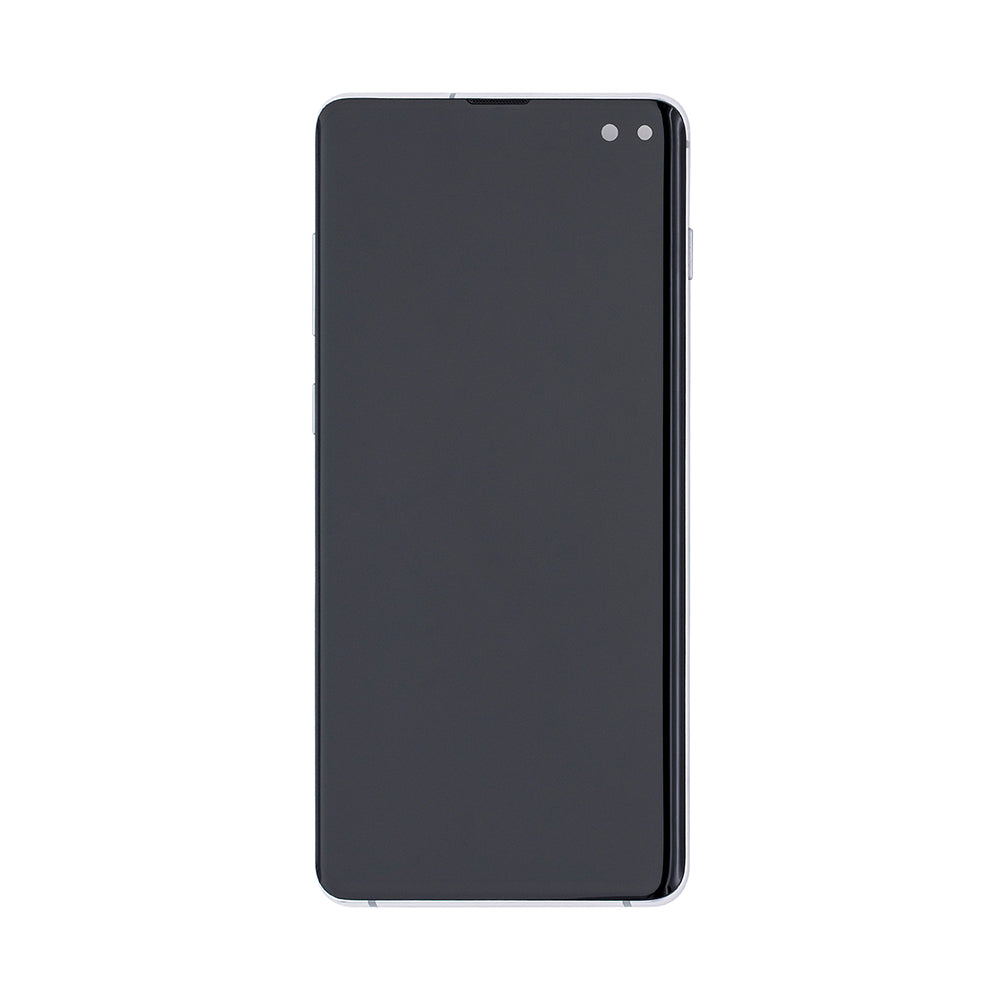 Samsung Galaxy S10 Plus G975F Ecrã e digitalizador com moldura Prisma Branco Refurbished