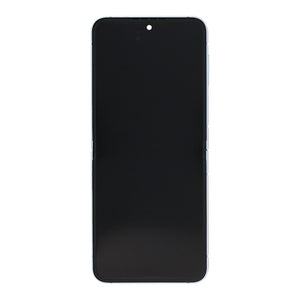 Samsung Galaxy Z Flip6 F741B Ecrã principal e digitalizador com moldura azul Pacote de serviço