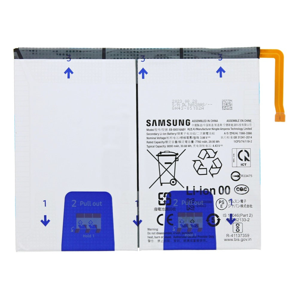 Bateria para Samsung Galaxy Tab S9 FE X510, X516 EB-BX516ABY Original