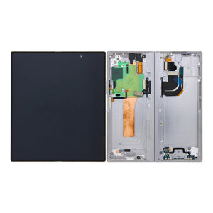 Samsung Galaxy Z Fold6 F956B Ecrã principal e digitalizador com moldura prateada Service Pack