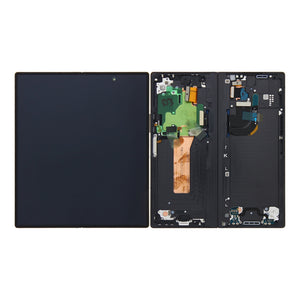 Samsung Galaxy Z Fold6 F956B Ecrã principal e digitalizador com moldura em preto Service Pack