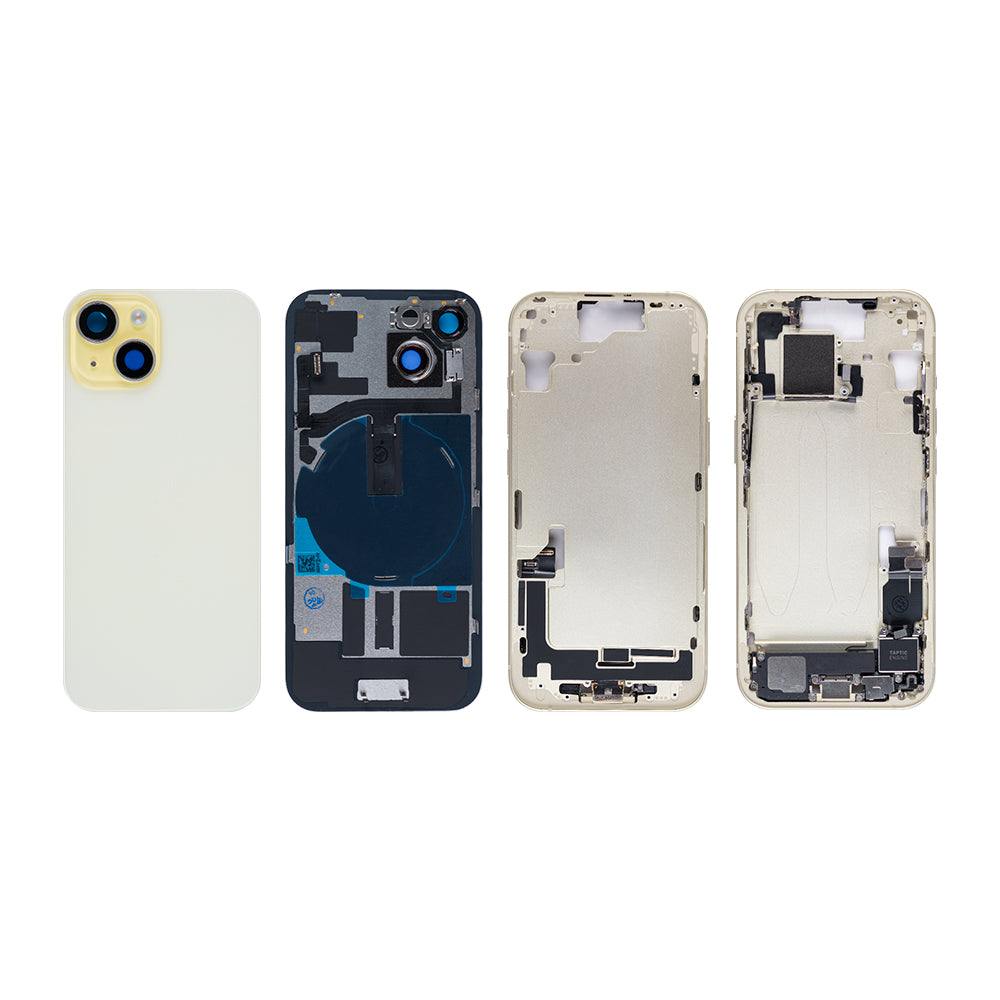 For Apple 15 Carcaça com peças pequenas Amarelo OEM