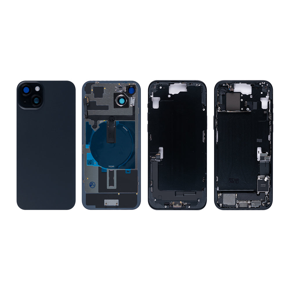 For Apple 15 Plus Carcaça com peças pequenas Preto OEM