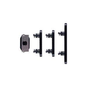 For Apple 15, 15 Plus Conjunto de botões laterais pretos (4 unidades)