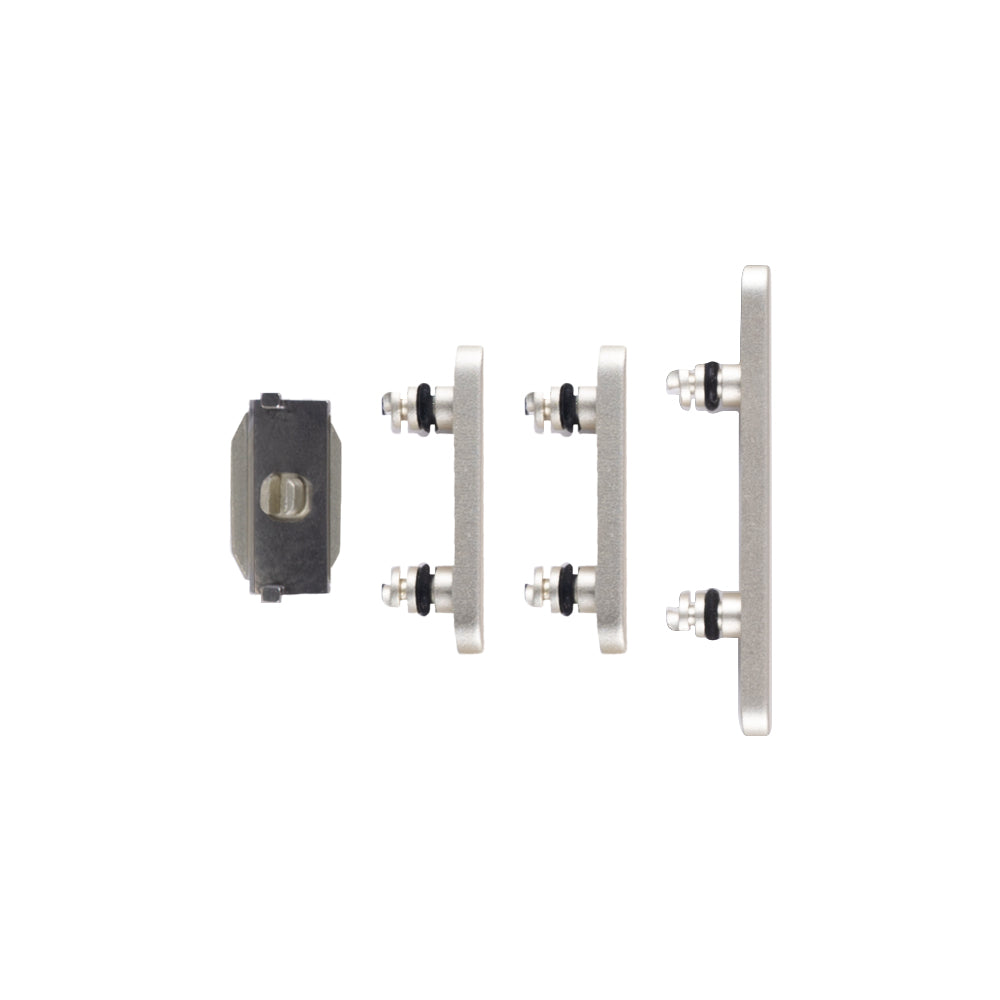 For Apple 15, 15 Plus Conjunto de botões laterais amarelos (4 unidades)