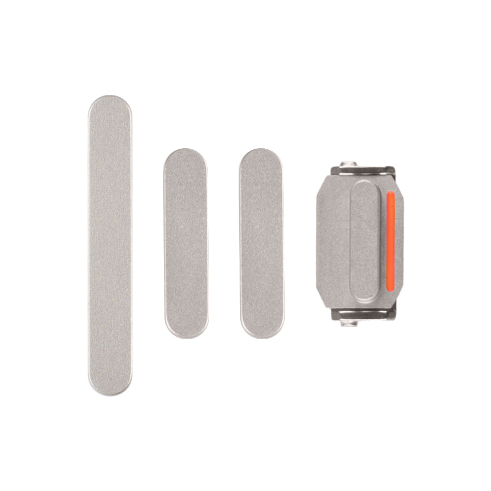 For Apple 15, 15 Plus Conjunto de botões laterais amarelos (4 unidades)