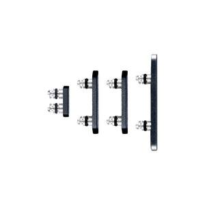For Apple 15 Pro, 15 Pro Max Conjunto de botões laterais em titânio azul (4 unidades)