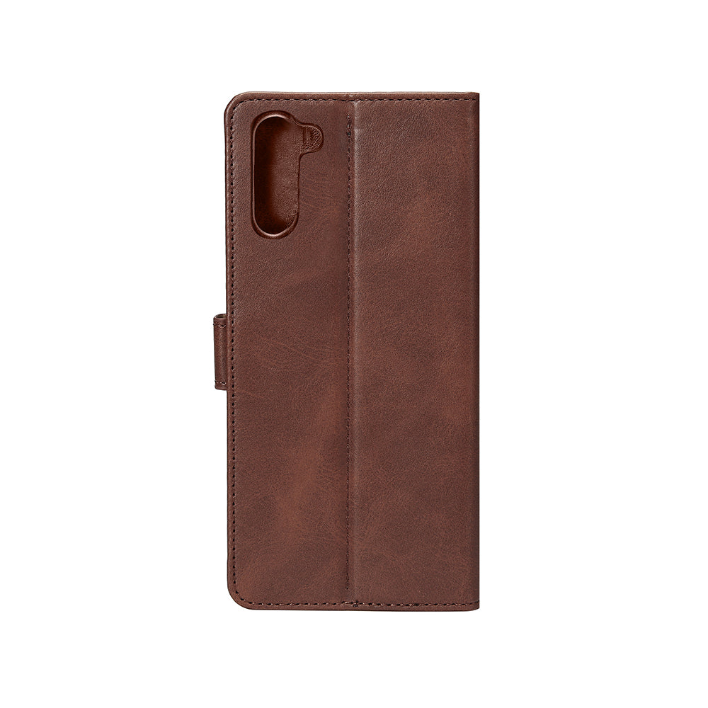Estante de livros Rixus para Samsung Galaxy S23 Plus Castanho