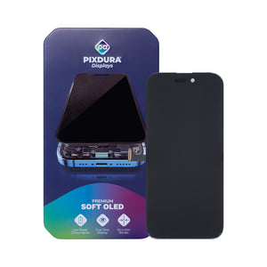 PIXDURA For Apple 15 Pro Ecrã e Digitalizador Soft-OLED (IC Removível) (120 Hz)