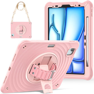Capa anti-choque Rixus RXTC08 For Apple iPad 10 10,9 polegadas (2022) Cherry Blossoms Pink