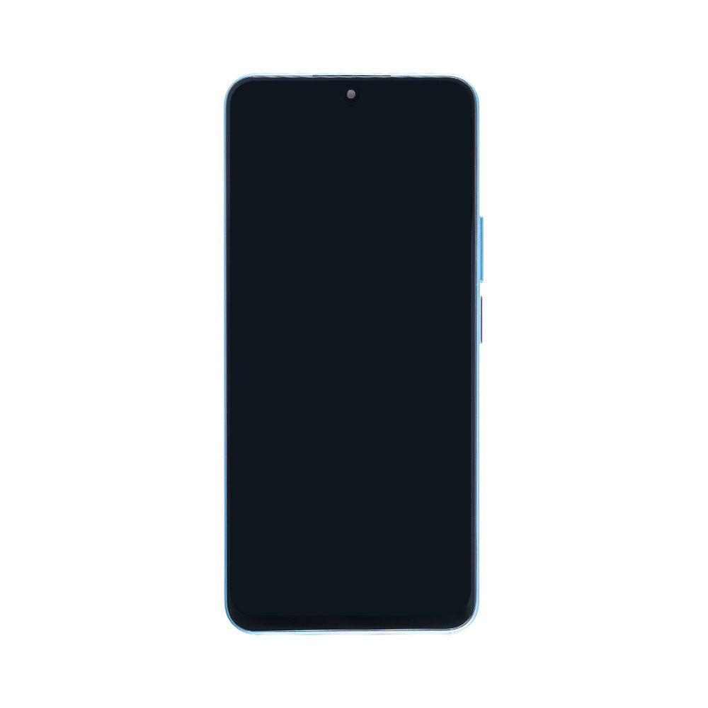 Honor X8a, 90 Lite Ecrã e digitalizador com moldura Cyan Lake OEM